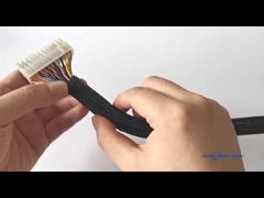 Ανθεκτικότητα στη φλόγα Αυτοσυσκευασμός Διαχωρισμένο πλεγμένο μανίκι για καλώδιο ηλεκτρικής ενέργειας υπολογιστή