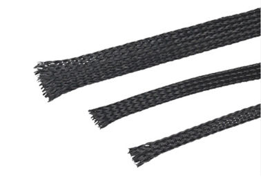 Αγορά Υψηλό υλικό πολυεστέρα Sleeving καλωδίων ανθεκτικότητας εκτάσιμο για τον ήχο - τηλεοπτικό/αυτοκίνητο σε απευθείας σύνδεση κατασκευή
