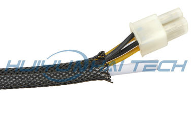 Αγορά UV αντίσταση PET εκτάσιμο πλεγμένο Sleeving, προσαρμοσμένο αλεξίπυρο καλώδιο Sleeving μεγέθους σε απευθείας σύνδεση κατασκευή
