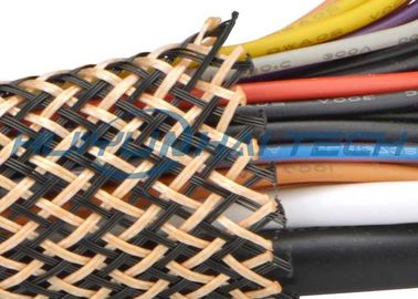 Αγορά Η PET μόνωσε εκτάσιμο πλεγμένο Sleeving για τη φλόγα - καλώδιο Flexo καθυστερούντω σε απευθείας σύνδεση κατασκευή