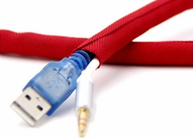 Αγορά Διασπασμένο μόνο τύλιγμα πλεγμένο Sleeving, ανθεκτικό στη θερμότητα υλικό της PET PP περικαλυμμάτων καλωδίων σε απευθείας σύνδεση κατασκευή
