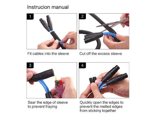Αγορά Μόνο περικάλυμμα πλεγμένο διάσπαση Sleeving πολυεστέρα αλόγονου ελεύθερο σε απευθείας σύνδεση κατασκευή