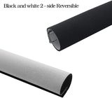 Το μαύρο άσπρο περικάλυμμα καλωδίων Velcro εύκολο εγκαθιστά το διοικητικό μανίκι καλωδίων νεοπρενίου