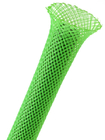 Ελεύθερο πράσινο εύκαμπτο μανίκι πλέγματος καλωδίων αλόγονου, εκτάσιμη πλεξούδα Sleeving της PET
