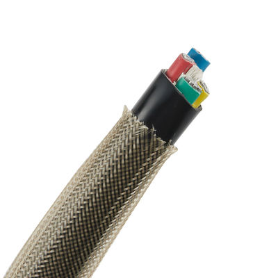 Εκτάσιμη πλεγμένη Sleeving συνήθειας φλόγα Flexo PET - καθυστερών 25ft μήκος