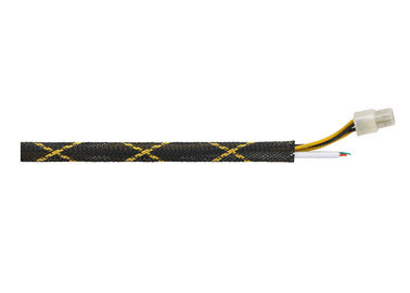 UV ανθεκτική εκτάσιμη πλεγμένη Sleeving φλόγα της PET - καθυστερών για το περικάλυμμα λουριών καλωδίων