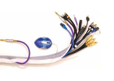 Λαμπρό εύκαμπτο εκτάσιμο πλεγμένο Sleeving γδάρσιμο της PET ανθεκτικό για τον υπολογιστή