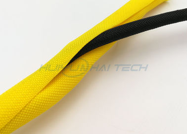 Μόνο τύλιγμα διασπασμένο πλεγμένο Sleeving αντίστασης φλογών για το σκοινί δύναμης υπολογιστών