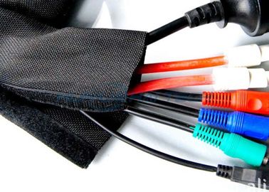 Ανθεκτικό εύκαμπτο μανίκι καλωδίων Velcro για τη διαχείριση καλωδίων φιλική προς το περιβάλλον