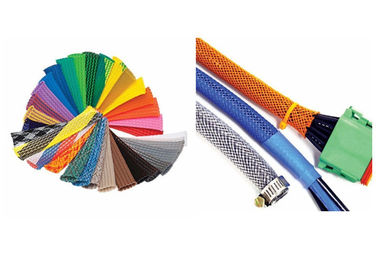 Προστατευτικό κάλυμμα PET εκτάσιμο πλεγμένο Sleeving καλωδίων για την προστασία καλωδίων
