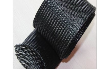 Εκτάσιμη πλεγμένη Sleeving συνήθειας αντίσταση πυρκαγιάς της PET για την προστασία καλωδίων