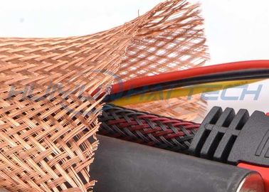 Κονσερβοποιημένο Meta πλεγμένο χαλκός Sleeving, εκτάσιμο μανίκι προστατευτικών καλυμμάτων καλωδίων