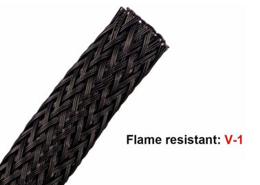 Στερεός πολυεστέρας ηλεκτρικό πλεγμένο Sleeving 8mm υψηλή πυκνότητα για το αυτόματο λουρί καλωδίων