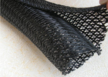 Διασπασμένη πλεγμένη Sleeving της Pet Multifilament μόνη χρήση προστασίας καλωδίων τυλίγματος