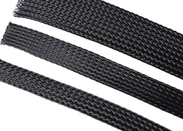 Πλεγμένη Sleeving Flexo Eexpandable συνήθεια της PET για την αλεξίπυρη διαχείριση καλωδίων καλωδίων
