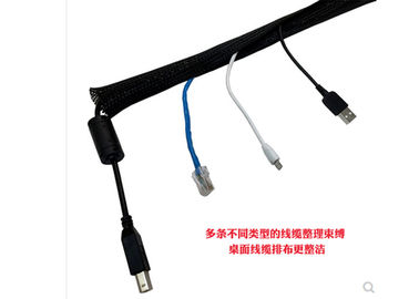 Καλωδίων διασπασμένος αργαλειός UL CSA Sleeving λουριών μόνος τυλίγοντας διασπασμένος πλεγμένος πιστοποιημένος
