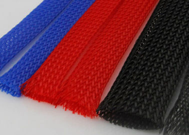 Ηλεκτρικό υψηλής θερμοκρασίας πλεγμένο Sleeving Pet για την αυτοκίνητη διαχείριση καλωδίων καλωδίων