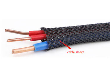 Υψηλή φλόγα - καθυστερών PET πλεγμένο Eexpandable Sleeving για την προστασία καλωδίων καλωδίων