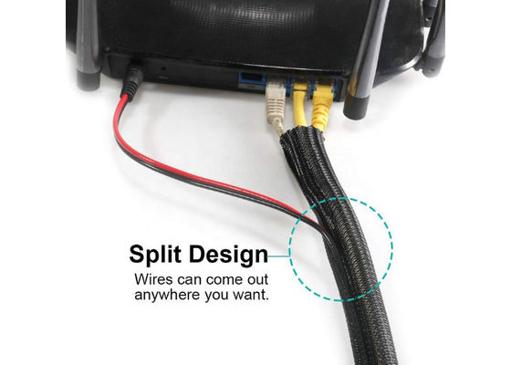 Εύφλεκτο VW-1 πολυεστέρας εκτάσιμο πλεγμένο Sleeving