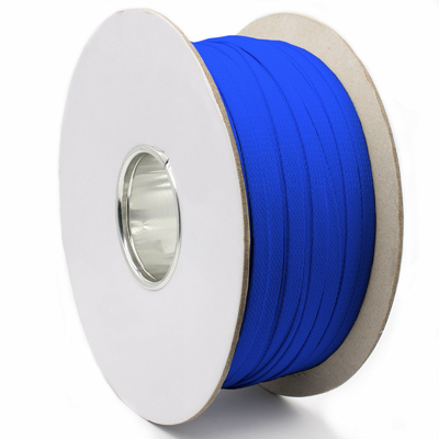 Εύκαμπτο εκτάσιμο πλεγμένο Sleeving καλωδίων μπλε 1100mm της PET πλέγμα καλωδίων νέου
